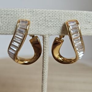 Vintage Swarovski Clip Earrings